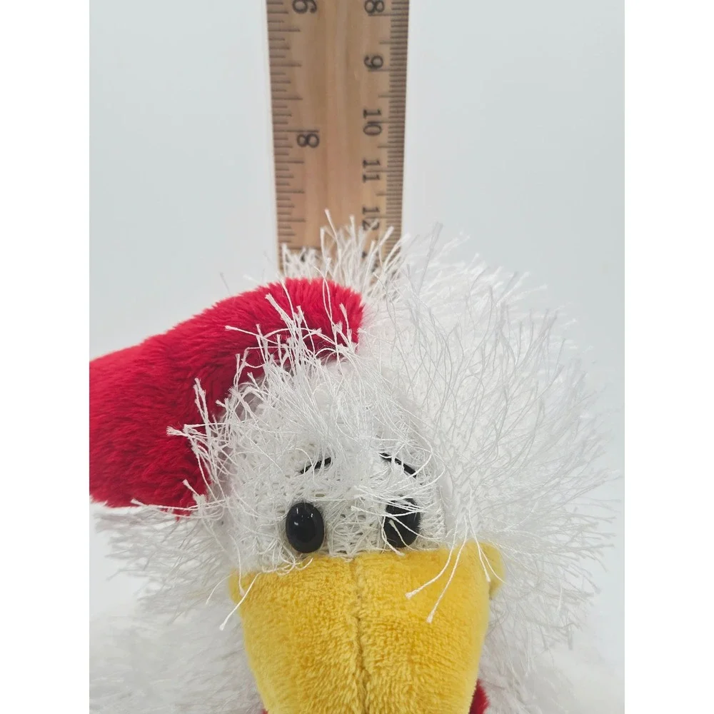 Ganz Webkinz Chicken Plush White Shaggy Bird Stuffed Animal HM007 NO CODE